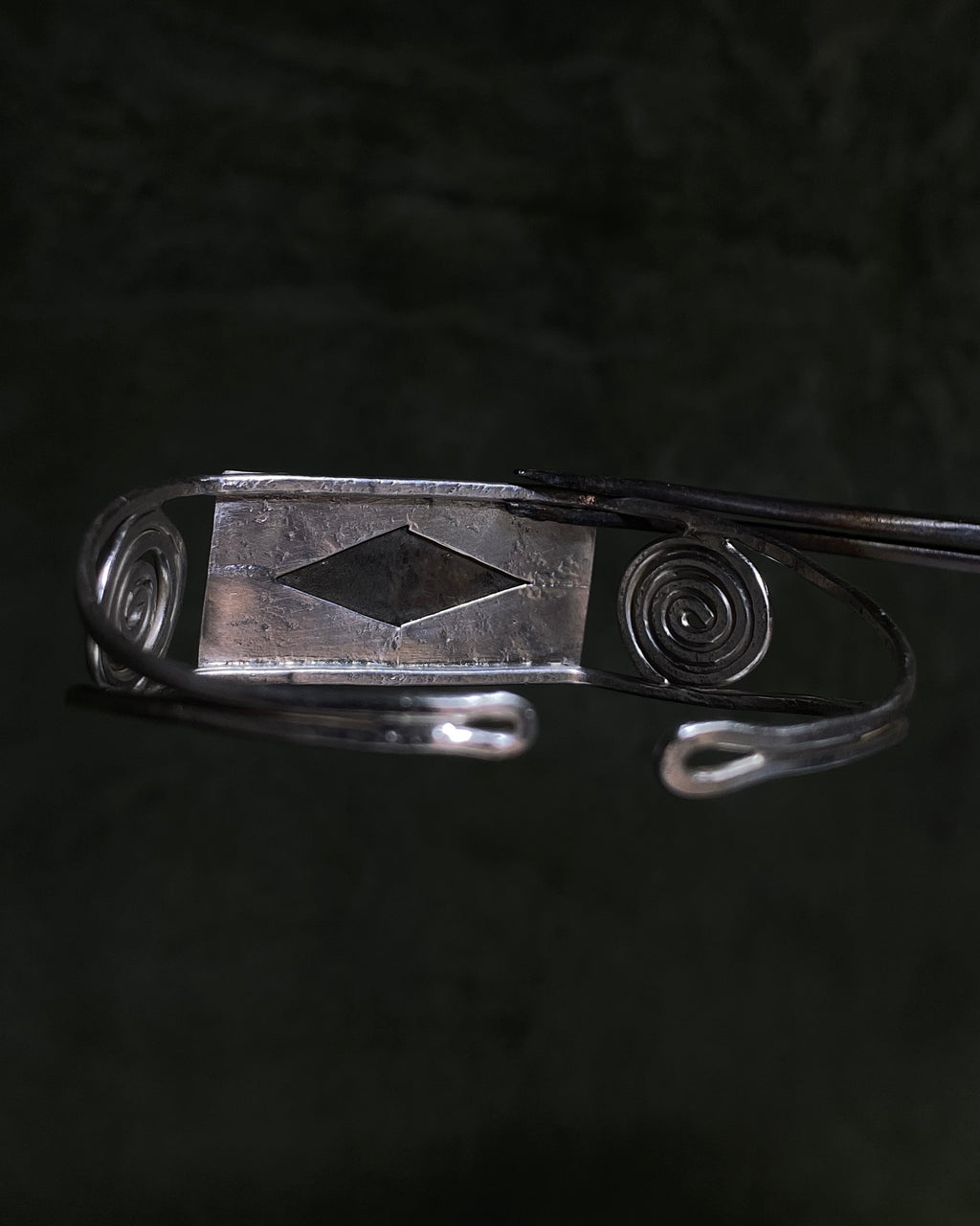 Rhyolite spiral bangle