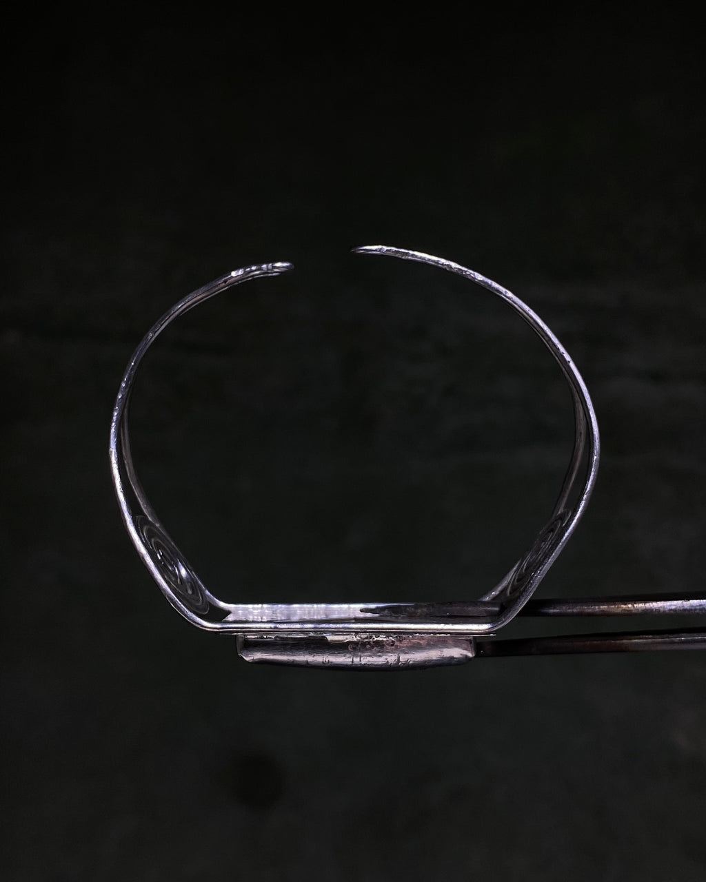 Rhyolite spiral bangle