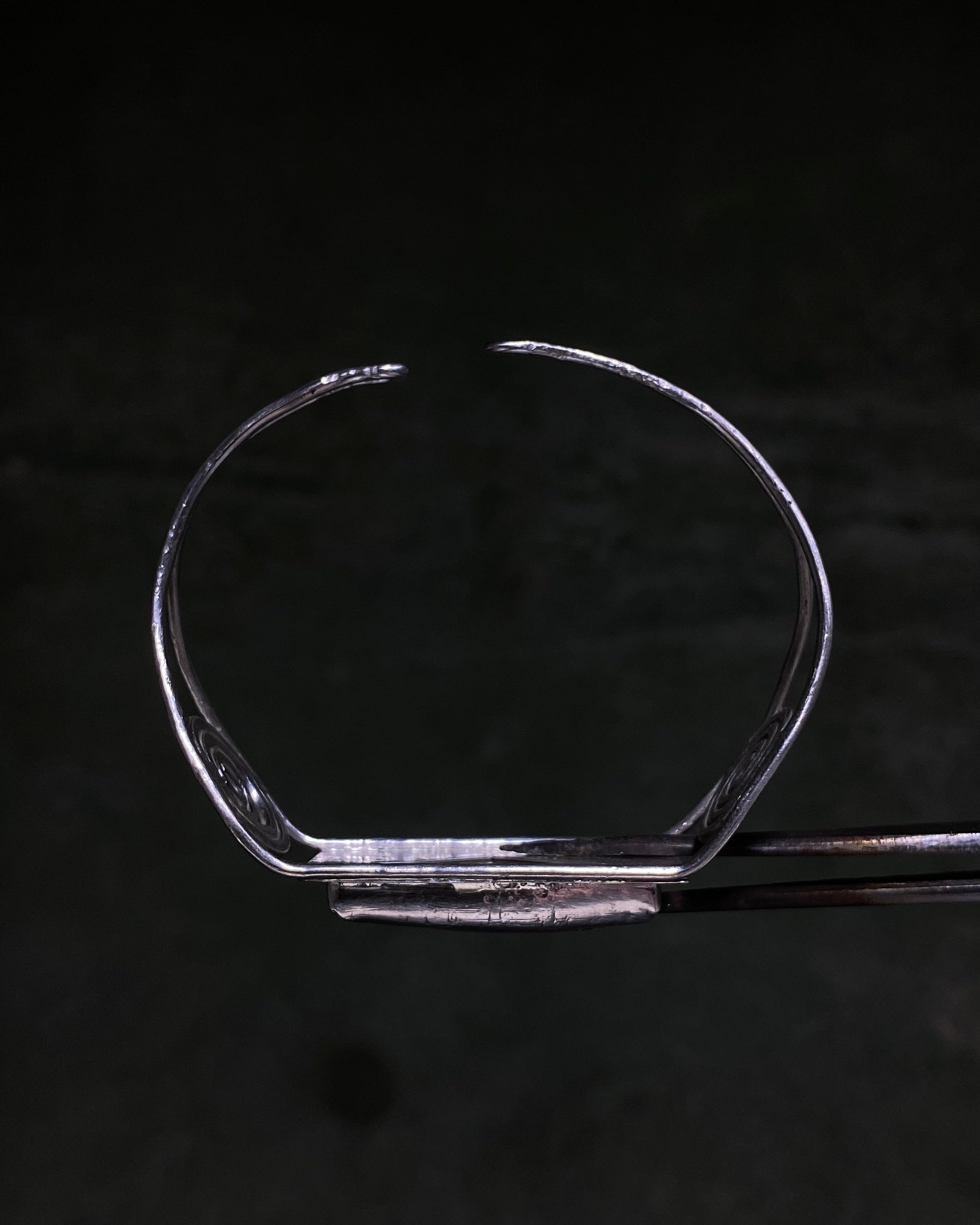 Rhyolite spiral bangle