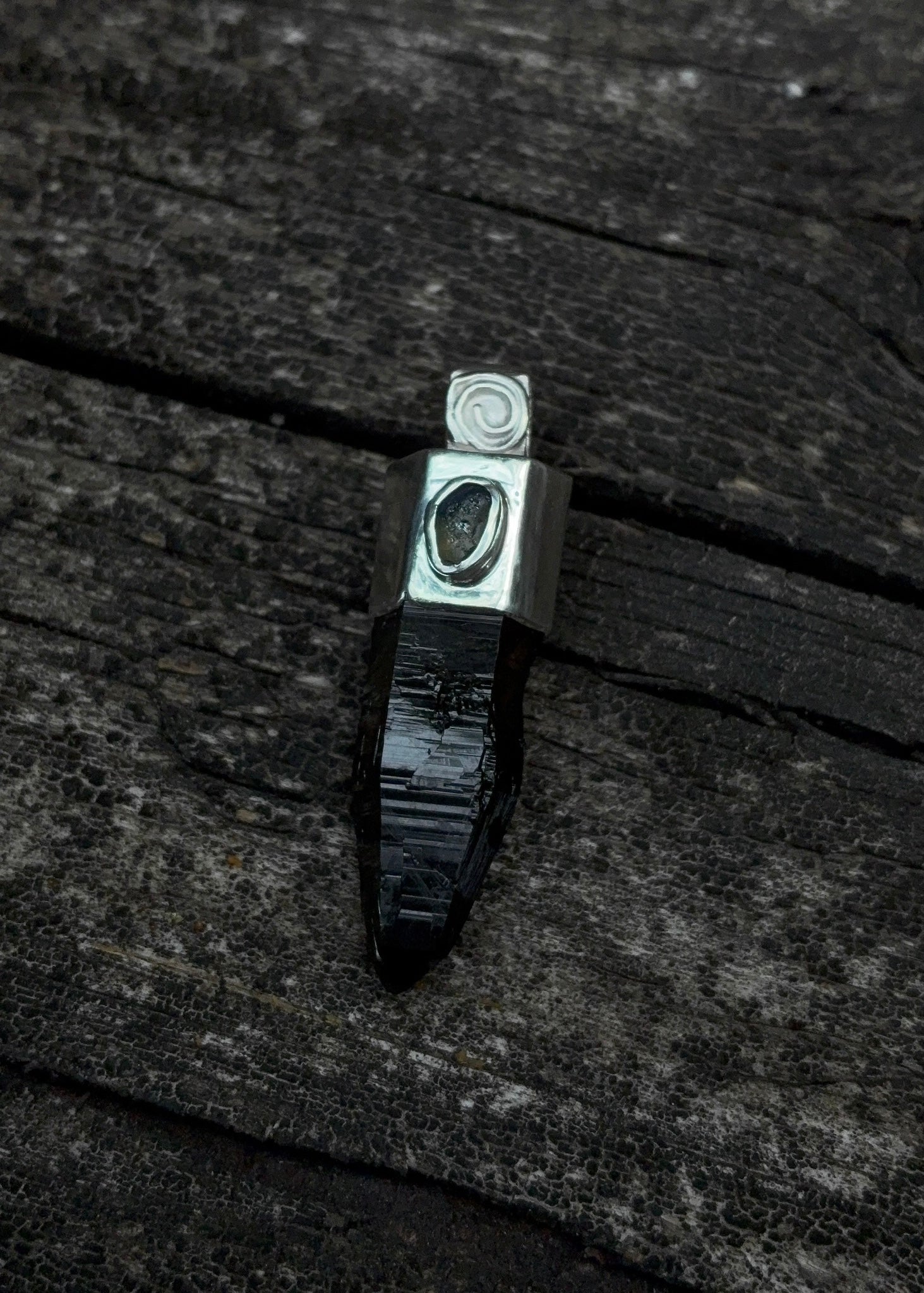 Smokey Quartz & Sapphire pendant