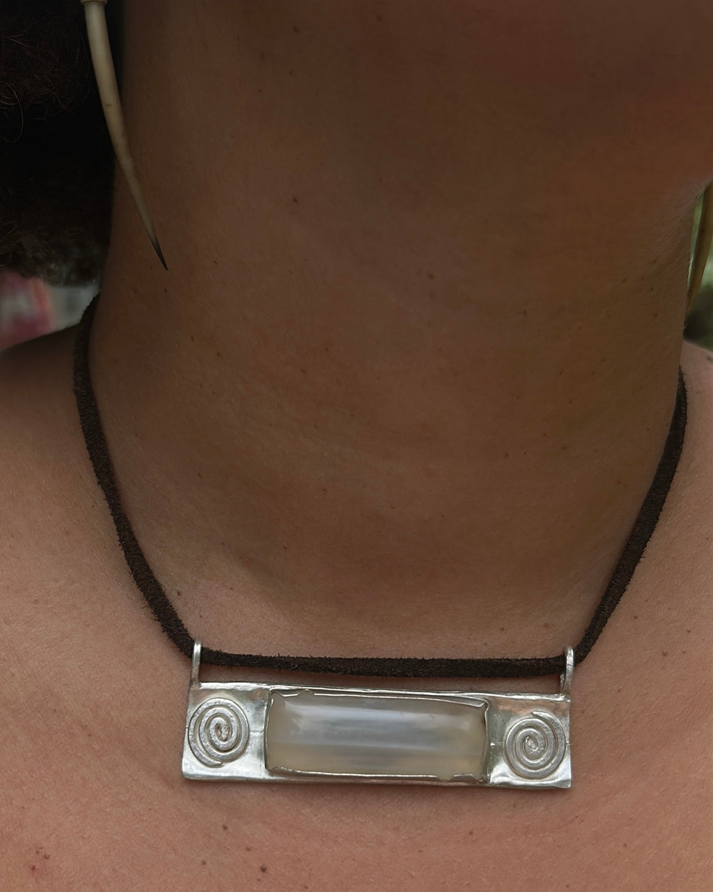 Chalcedony necklace